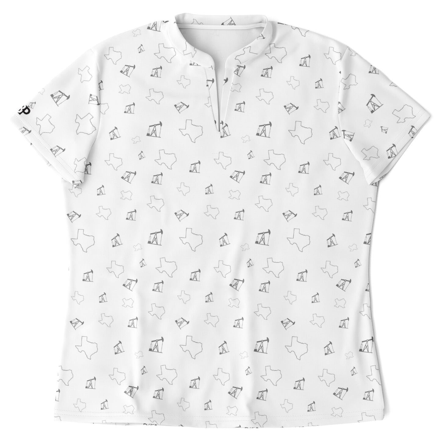 Women's White Pumpjacks and TX Performance Polo