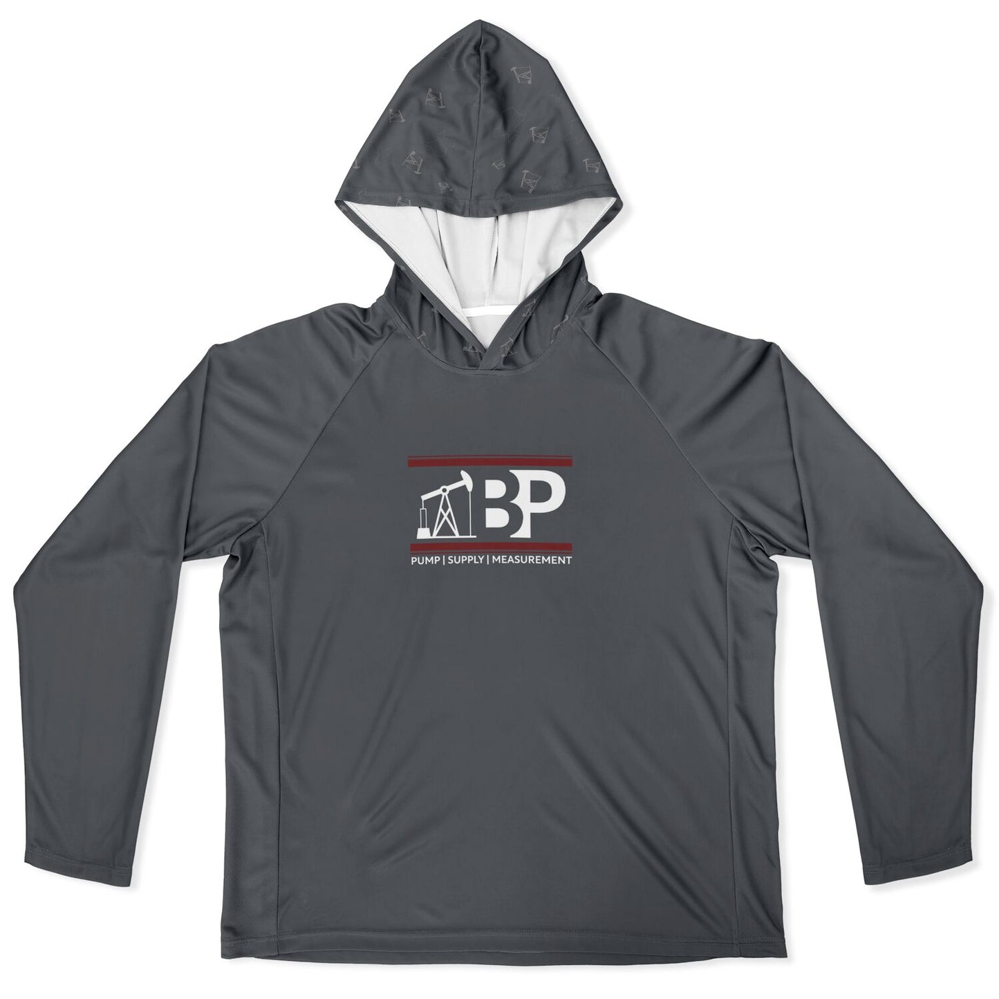 Men's Long Sleeve Hooded Performance Shirt - AOP