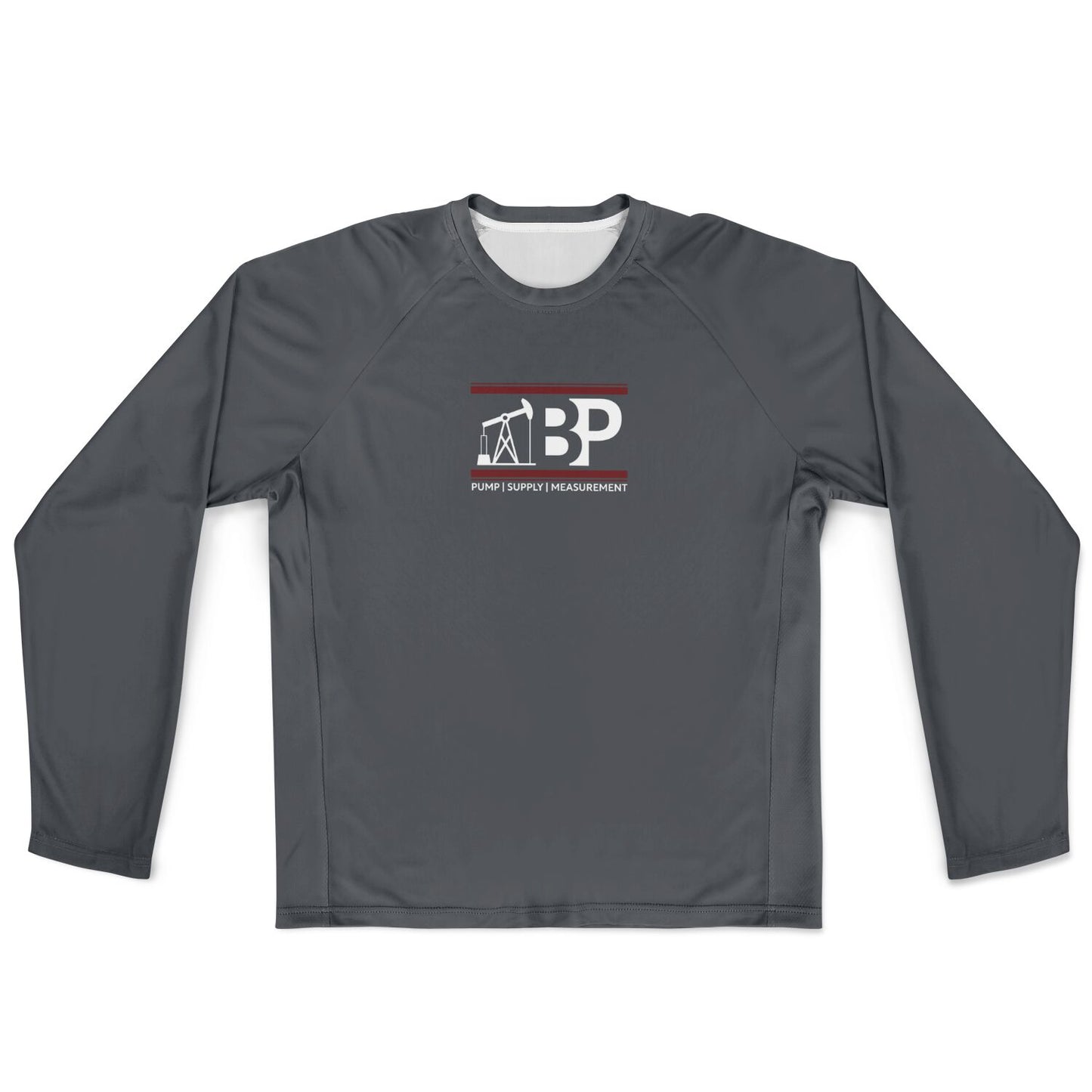 Men's Long Sleeve Performance Shirt - Gray w/ BP Logo