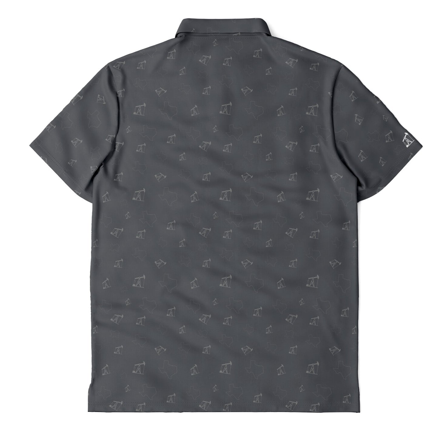 TX and Pumpjacks Gray Golf Polo Shirt
