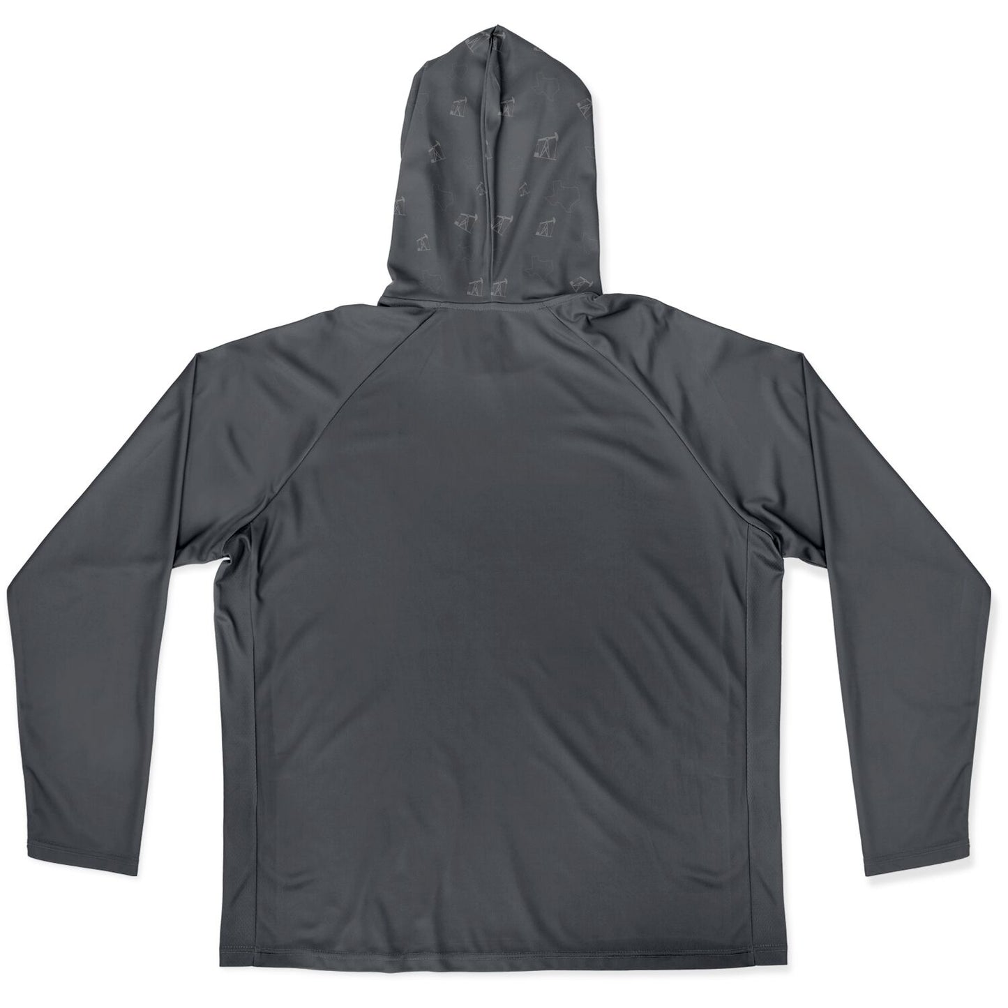 Men's Long Sleeve Hooded Performance Shirt - AOP