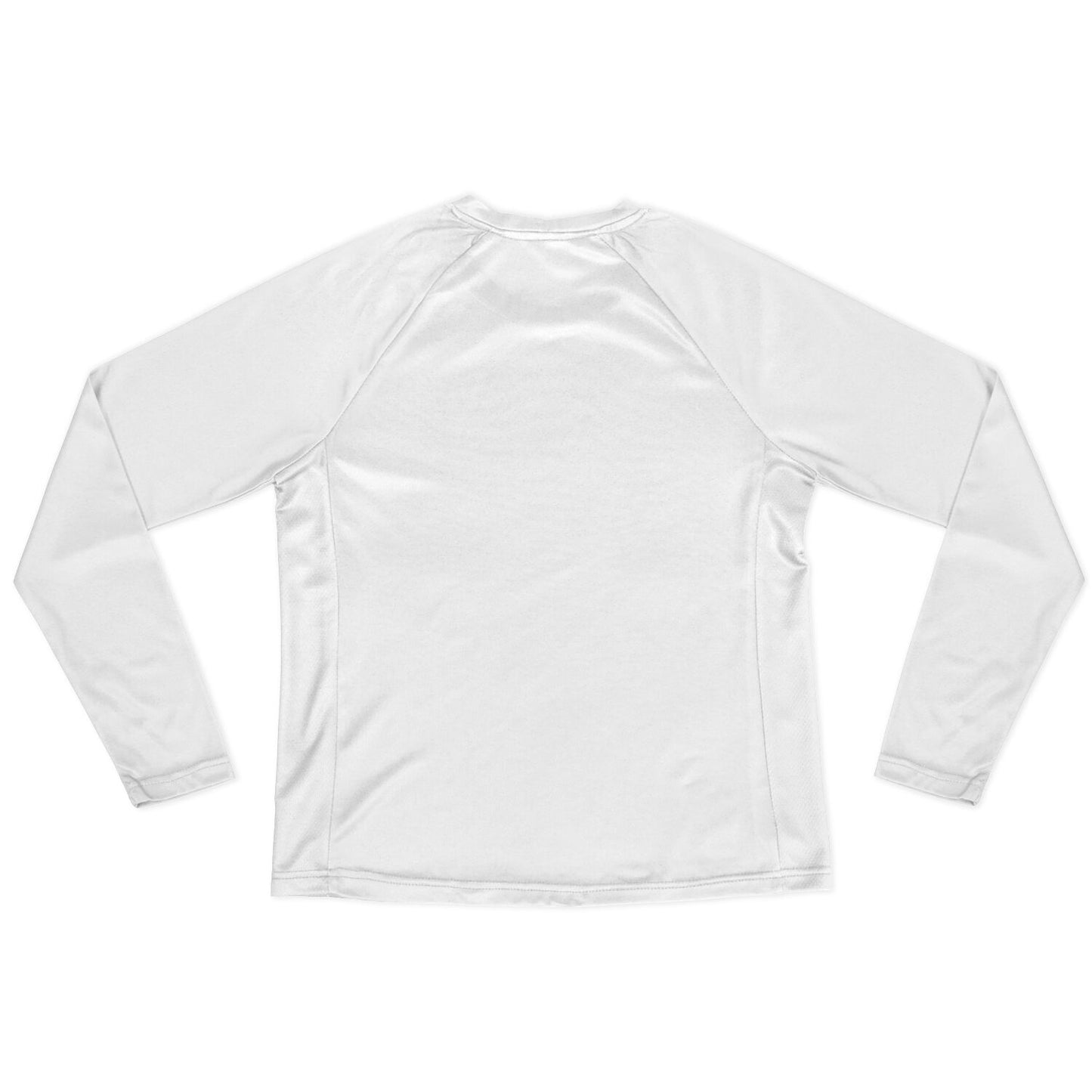 Women's Long Sleeve Performance Shirt - White Roadrunner Design