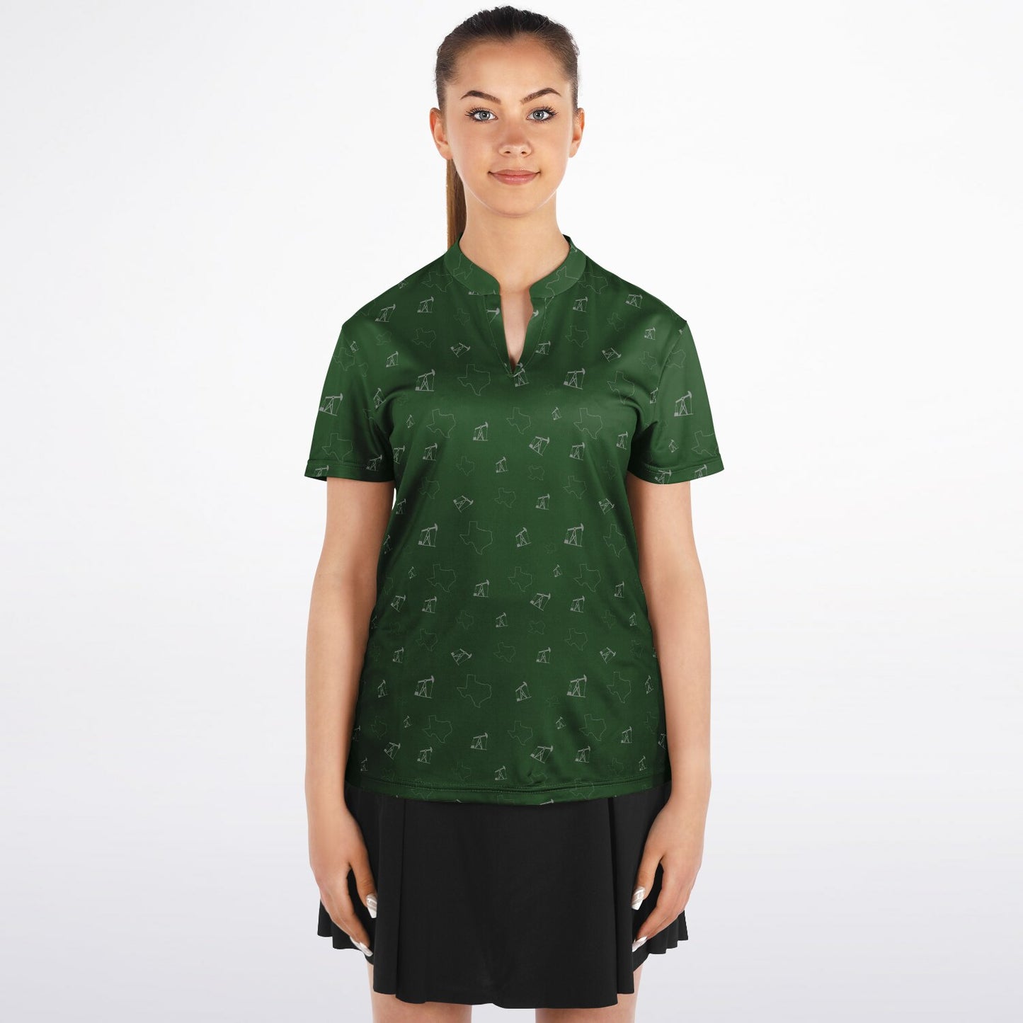Women's Green Pumpjacks and TX Performance Polo