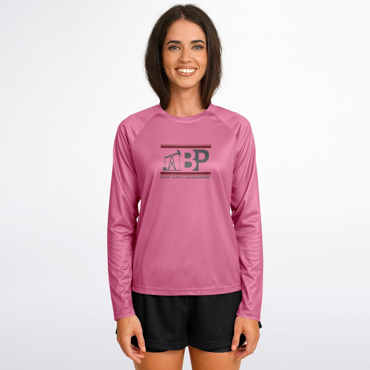 Women's Long Sleeve Performance Shirt - Pink w/ BP Logo
