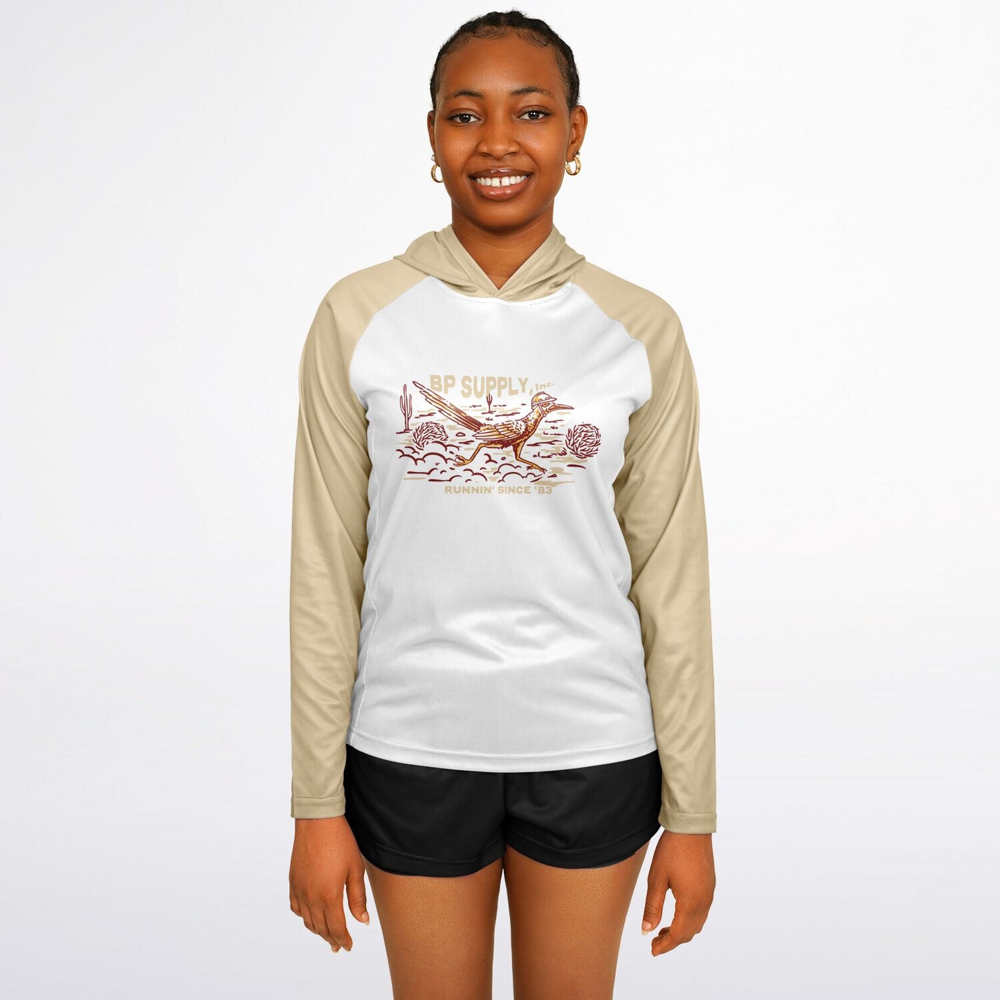 Women's Long Sleeve Hooded Performance Shirt - Roadrunner