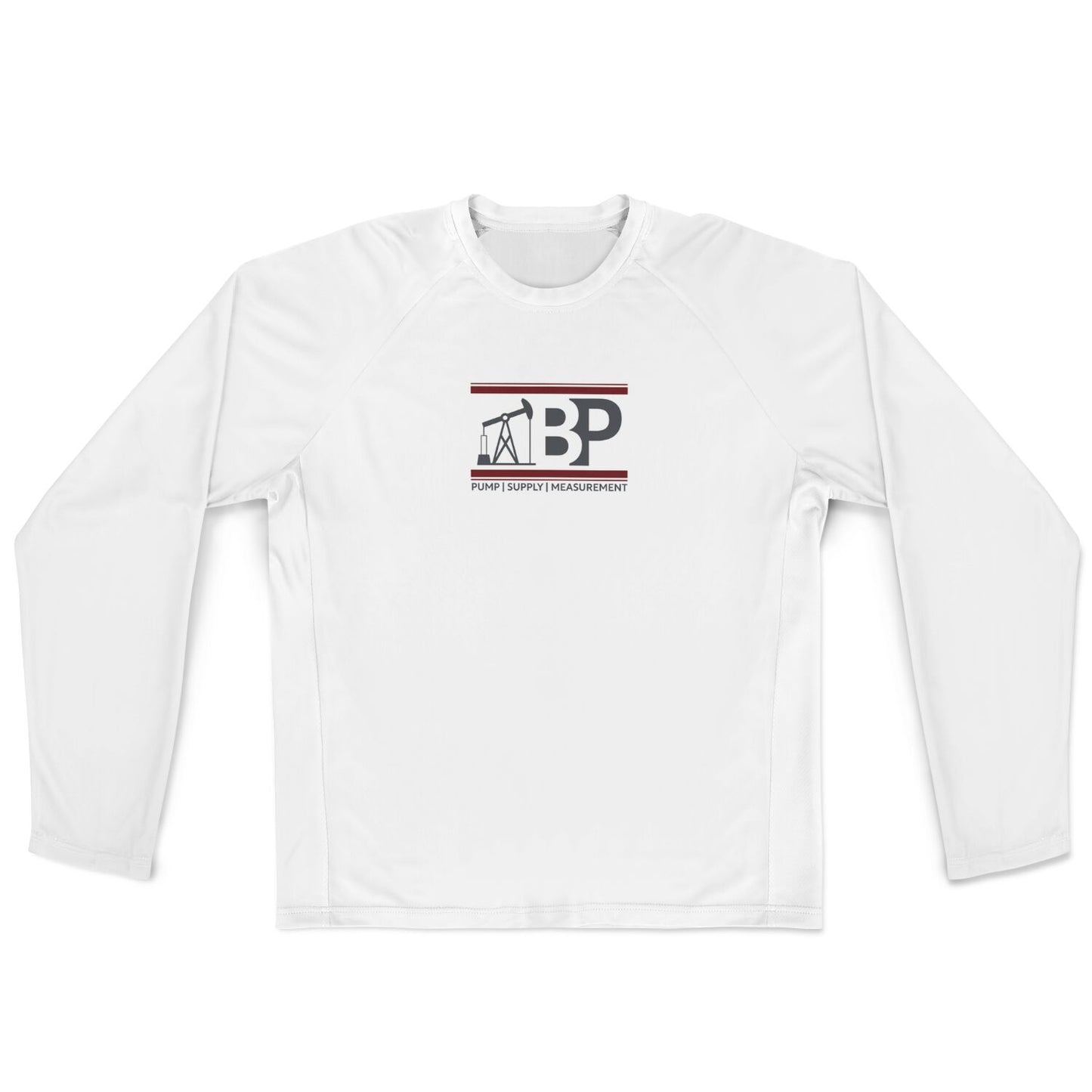 Men's Long Sleeve Performance Shirt - White w/ BP Logo