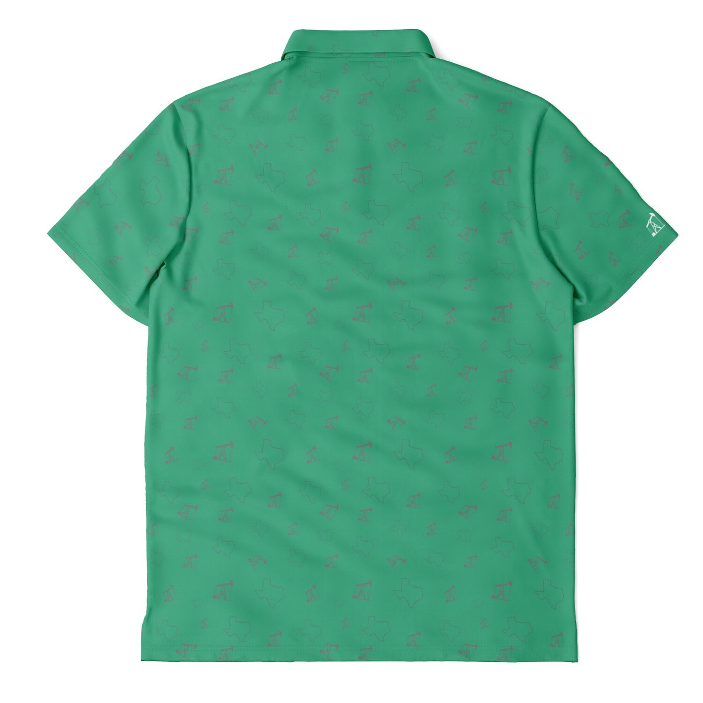 TX and Pumpjacks Mint Golf Polo Shirt