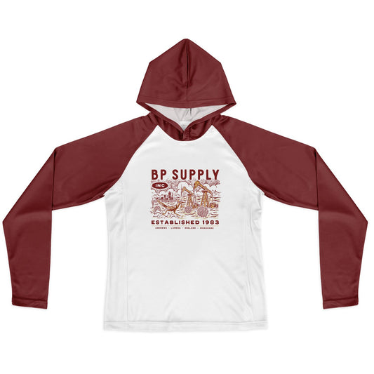 Women's Long Sleeve Hooded Performance Shirt - Roadrunner Design