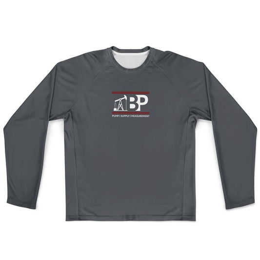 Men's Long Sleeve Performance Shirt - Gray w/ BP Logo