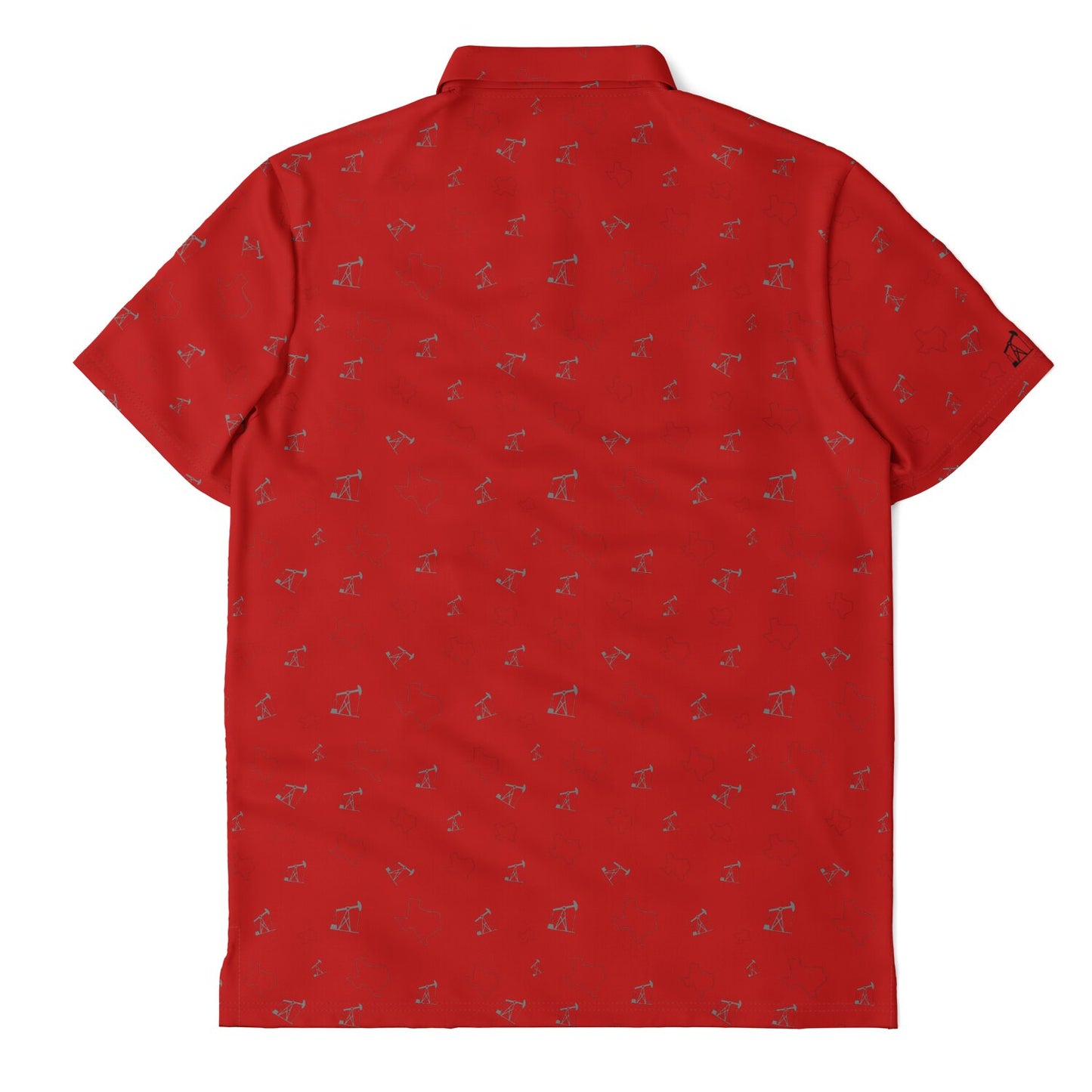 TX and Pumpjacks Red Golf Polo Shirt