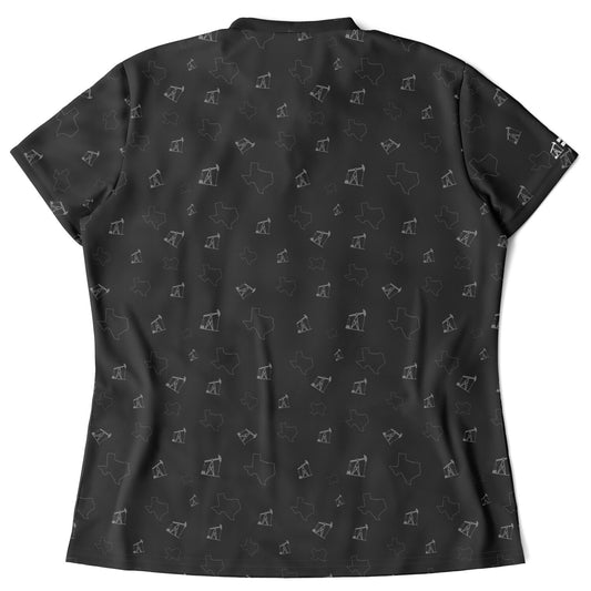 Women's Gray Pumpjacks and TX Performance Polo