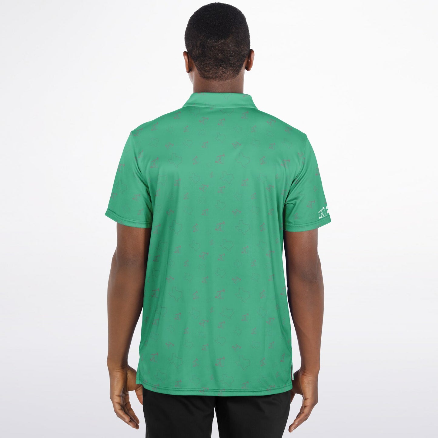 TX and Pumpjacks Mint Golf Polo Shirt