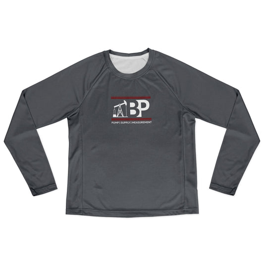 Women's Long Sleeve Performance Shirt - Gray w/ BP Logo